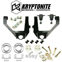 Kryptonite Control Arm Kit/Cam Bolt & Pins/Leveling Kit For 07-18 GM 1500/SUVs