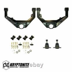 Kryptonite Control Arms/Cam Bolt/Stage 1 Leveling Kit For 01-10 GM 2500HD/3500HD
