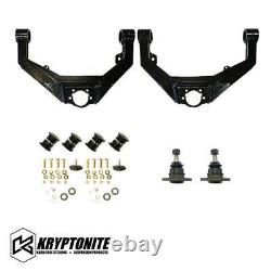 Kryptonite Control Arms/Cam Bolts & Pins/Leveling Kit For 01-10 GM 2500HD/3500HD