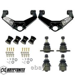 Kryptonite Upper Control Arm Kit & Lower Ball Joints For 11-19 GM 2500HD/3500HD