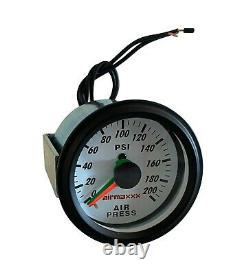 Level Tow Assist White Face Gauge in Cab Control Air Management 1/4 Valves