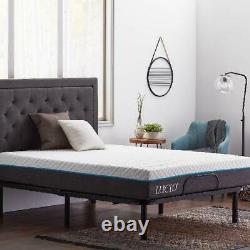 Lucid Basic Remote Controlled Adjustable Bed Base Heavy Duty Steel Multi Posit