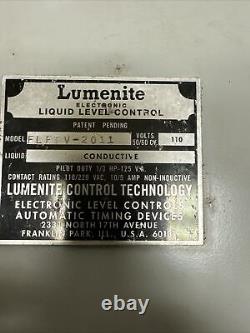 Lumenite, FLFTV-2011, Liquid Level Control