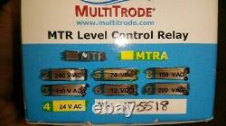 MULTITRODE MTRA-4 / MTRA4 NIB 24 volt, Relay Level Control Alarm, New in box