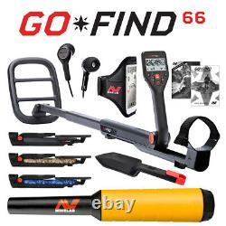 Minelab GO-FIND 66 Metal Detector with PRO-FIND 15 Pinpointer & Holster