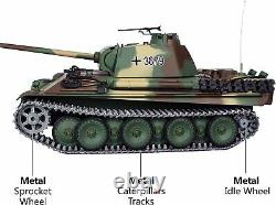 Modified TK7.0 HengLong 1/16 Remote Control German Panther Metal RC Tank Model