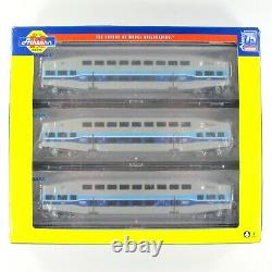 N Scale BOMBARDIER Montreal AMT Coach Car 3-Pack Set ATHEARN 25414 VERY RARE