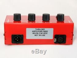 New REDCO Little Red Cue Box 4-Headphone Monitor Box withIndividual Level Control