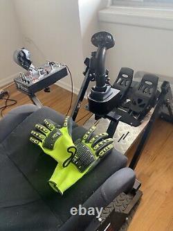 Next Level Gaming Chair With Racing + Flight Controls WithButtkicker Power Amp