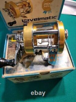 Penn 920 Levelmatic Bait Casting Reel Excellent Condition Box Wrench Extra Parts