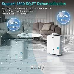 Portable Dehumidifier for Basement 4500 Sq. Ft, 50pints with water Tank