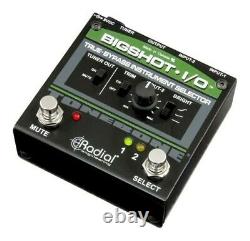 Radial BigShot-I/O Instrument Selector True-bypass Shunt Level Control A/B Pedal