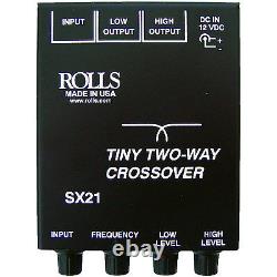 Rolls SX21 Tiny Two-Way Crossover withLevel Controls