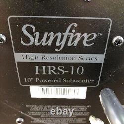 Sunfire 10 1000W Single Subwoofer Black Lacquer (HRS10) WORKS