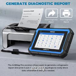 TOPDON AD PRO Car Diagnostic Tool OBD2 Scanner ABS SRS SAS EPB TPMS BMS Reset