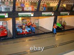 Three Level 6 car garage VIP level, control tower& grand stands 1/32 offered MTH