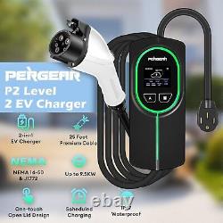 US P2 Level 2 EV Car Charger, Scheduled Charging, 40/32/24/16/10 Amp Adjustable