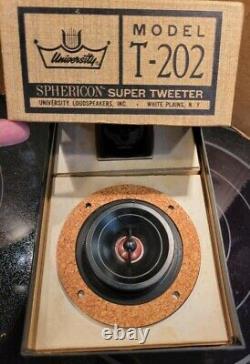 University T-202 Sphericon Super Tweeter & Level Controller NEW IN BOX WithMANUAL