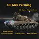 Upgraded 1/16 Henglong 7.0 Us M26 Pershing Rc Tank Metal Tracks Wheels 5000mah