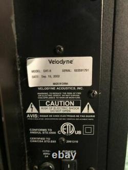 Velodyne Cht-8 130 Watts Powered Subwoofer Level & Crossover Controls
