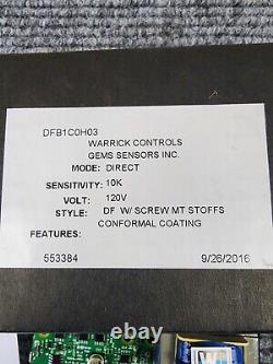 Warrick Dual Function Liquid Level Control 801-2023 120v