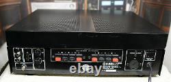Yamaha M-4 power amplifier with LED watt meters, R/L level controls, and more